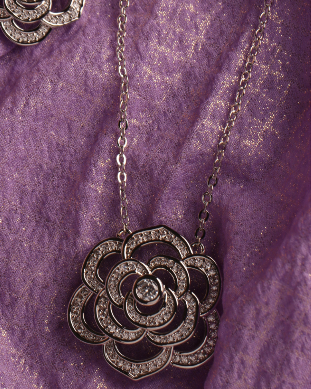 Silver Jory  Short Necklace