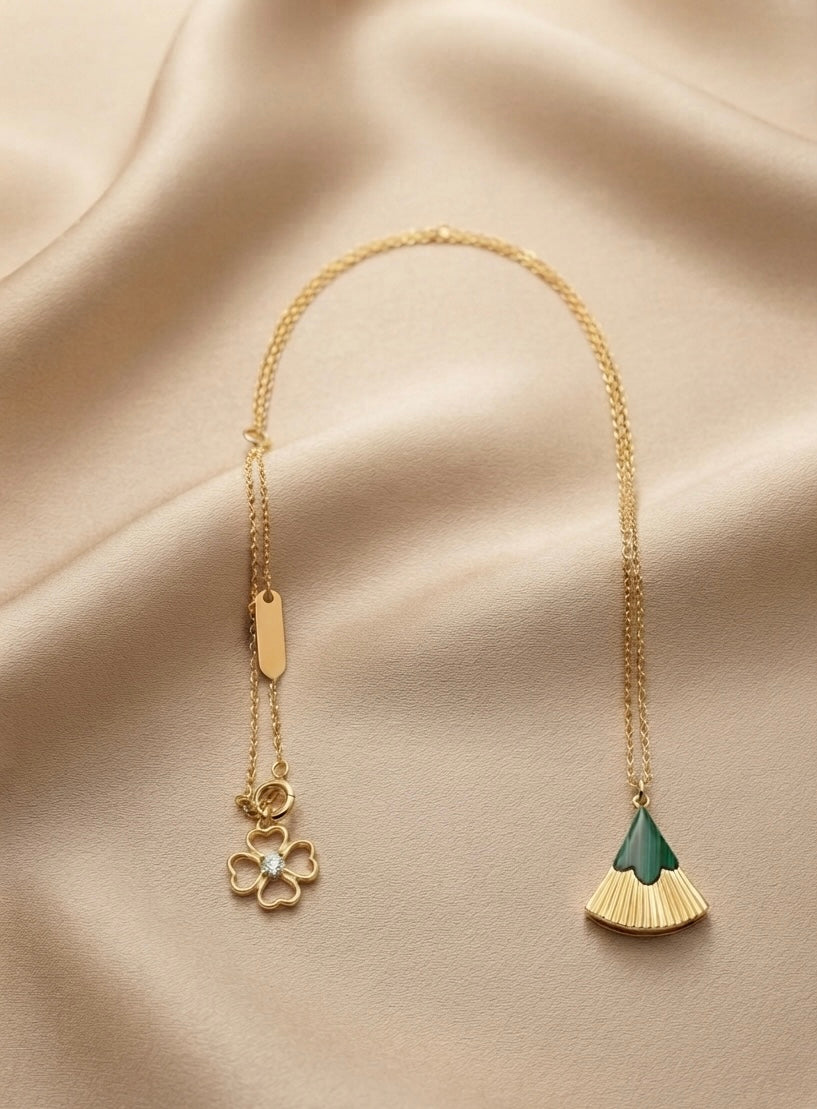 Love Spirit malachite necklace by Ritzy