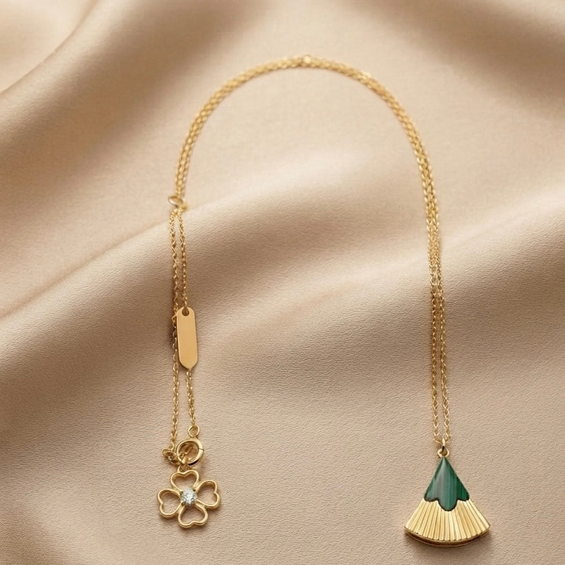 Love Spirit malachite necklace by Ritzy