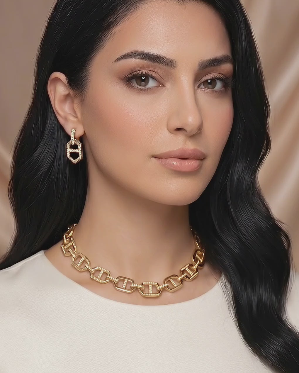 Golden Links -  Earrings