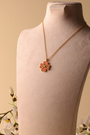The Love Flower Necklace - Rhodochrosite