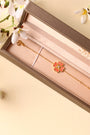 The Love Flower rhodochrosite bracelet, 18K gold plated