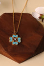The Love Flower Necklace - Turquoise