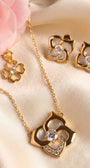 Pearl Rosa - necklace and earrings set