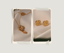 Golden Flora ( Necklace & Earrings Set )