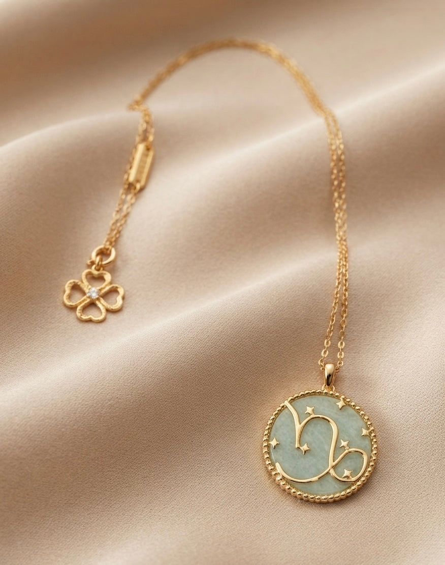 Capricorn zodiac necklace by Ritzy