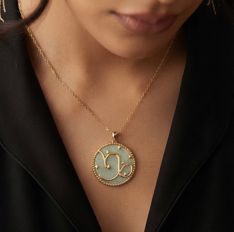Capricorn zodiac necklace by Ritzy — view 2
