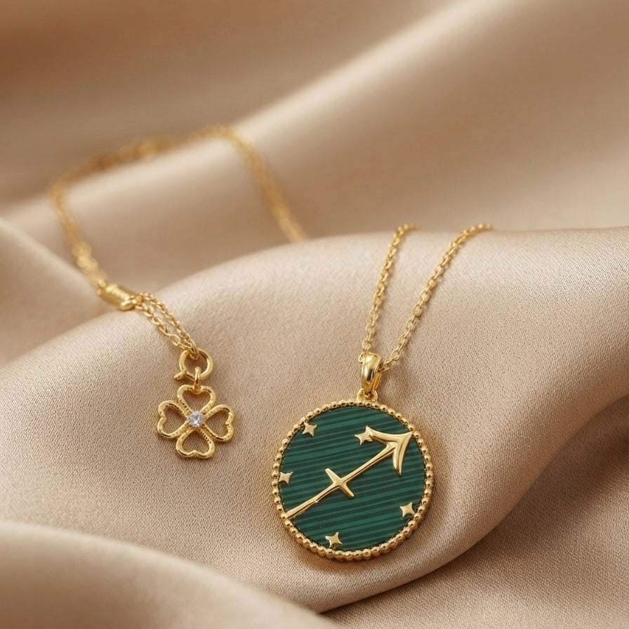 Sagittarius zodiac necklace by Ritzy