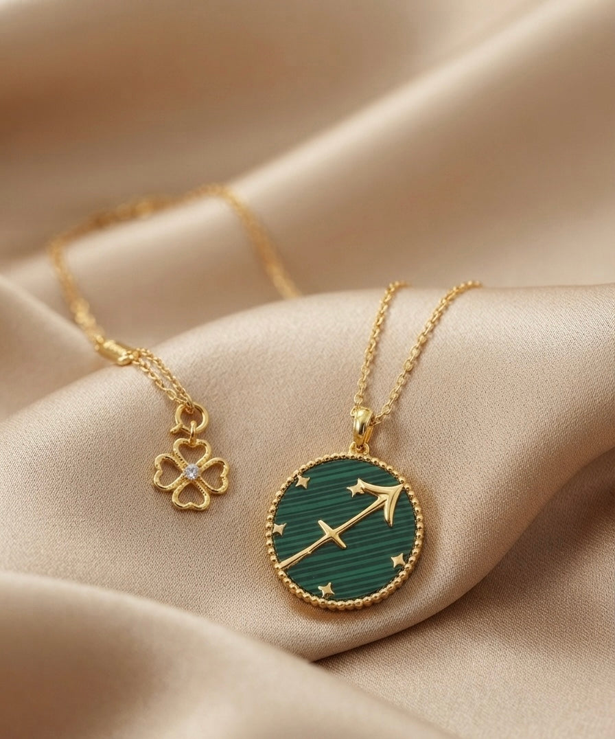 Sagittarius zodiac necklace by Ritzy