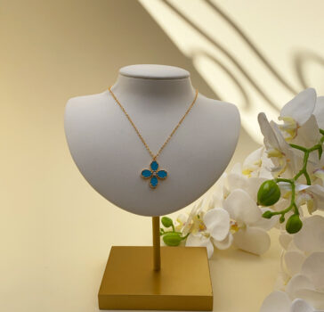 BLOOM - TURQUOISE SHORT NECKLACE