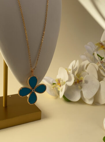 BLOOM - TURQUOISE LONG NECKLACE