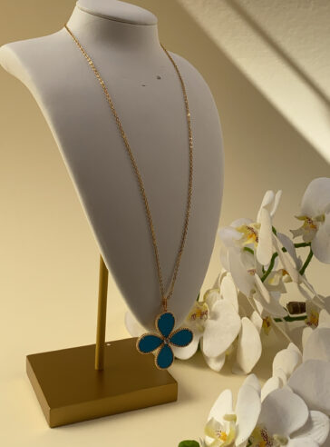 BLOOM - TURQUOISE LONG NECKLACE