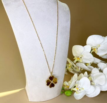 RITZY SIGNATURE - TIGER EYE LONG NECKLACE