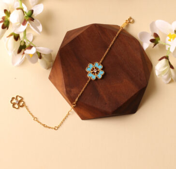 THE LOVE FLOWER - BRACELET - Turquoise
