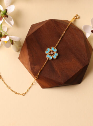 THE LOVE FLOWER - BRACELET - Turquoise
