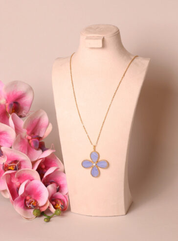 BLOOM - Chalcedony LONG NECKLACE