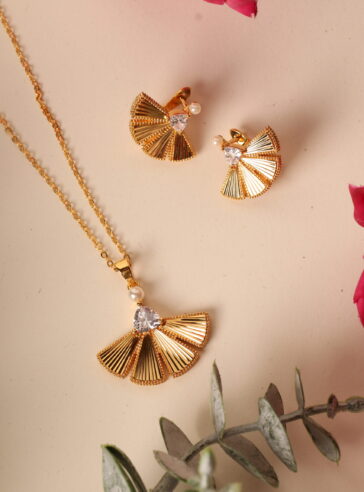 ROSA - necklace & earrings set