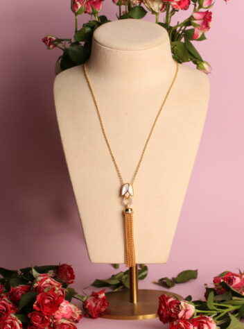 THE LOVE - GOLDEN PEARLS- long necklace
