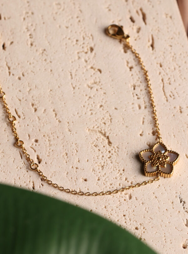 JORY - 1 flower ( pearl ) bracelet
