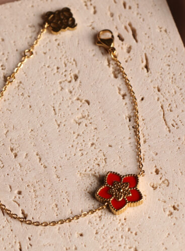 JORY - 1 flower ( Red ) bracelet - limited