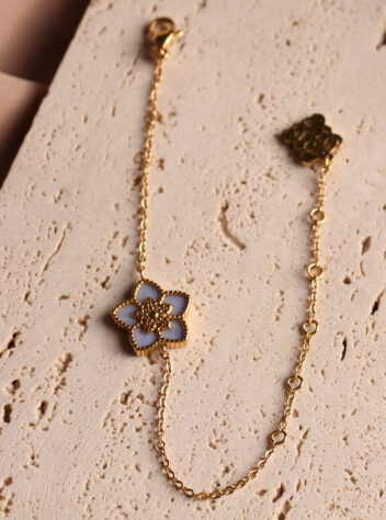 JORY - 1 flower ( Blue) bracelet - limited