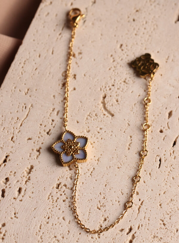 JORY - 1 flower ( Blue) bracelet - limited