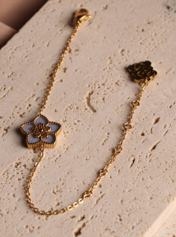 JORY - 1 flower ( Blue) bracelet - limited