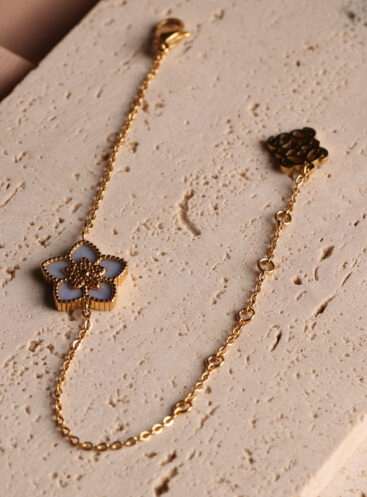 JORY - 1 flower ( Blue) bracelet - limited