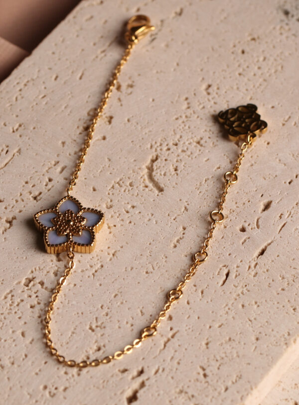 JORY - 1 flower ( Blue) bracelet - limited